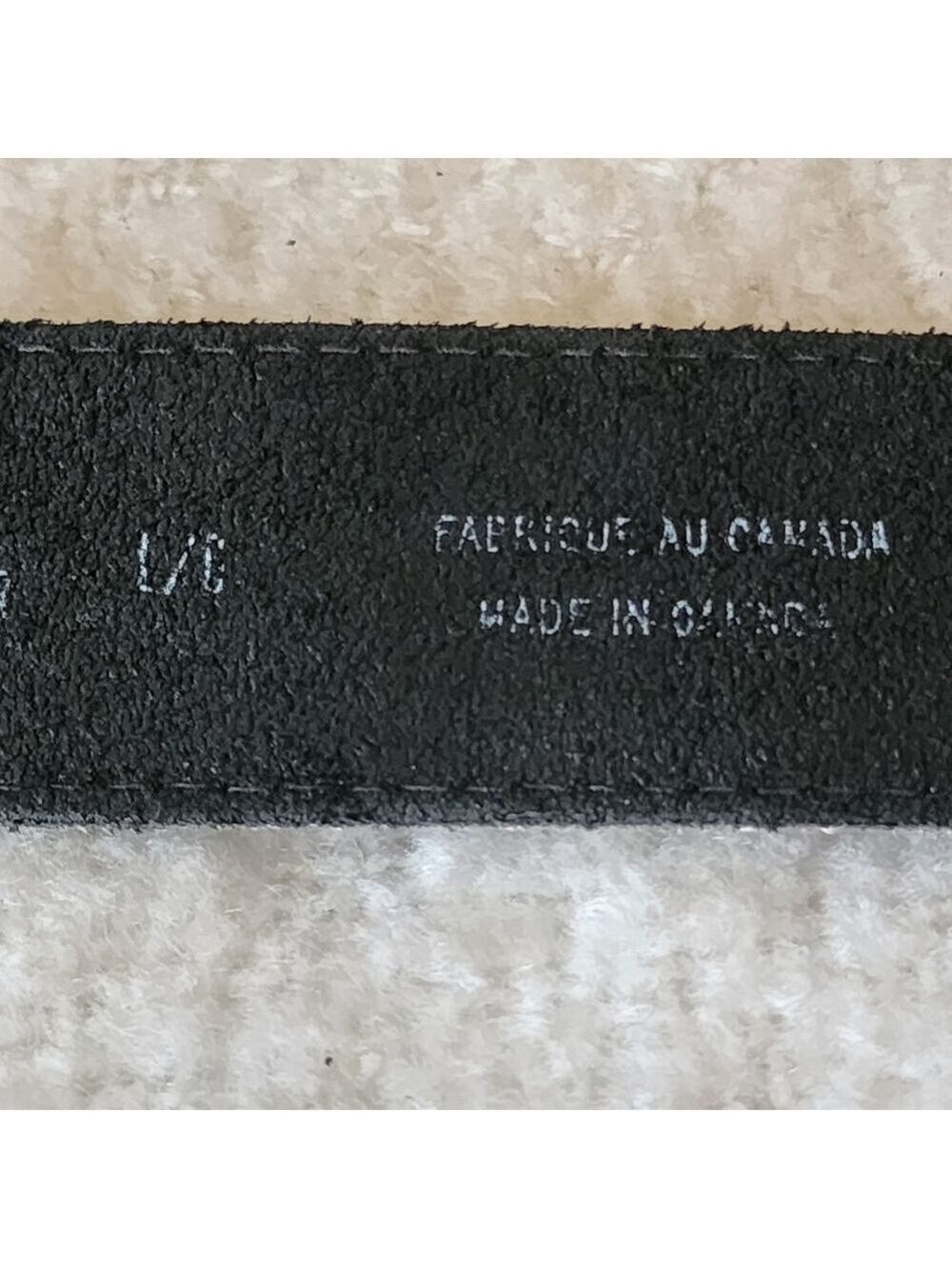 Western genuine leather belt color black with silver embellishments size large - Picture 5 of 7